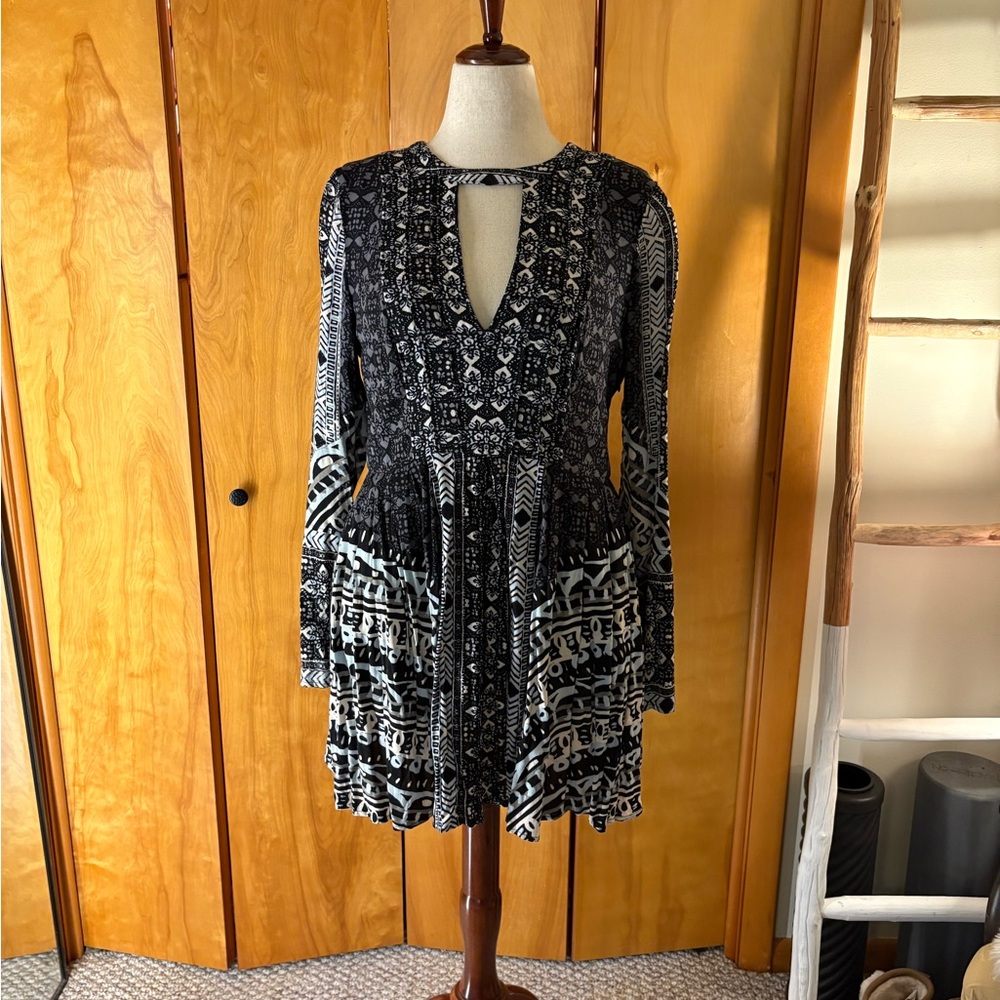 Free People Long Sleeve Dress with Pockets Like New